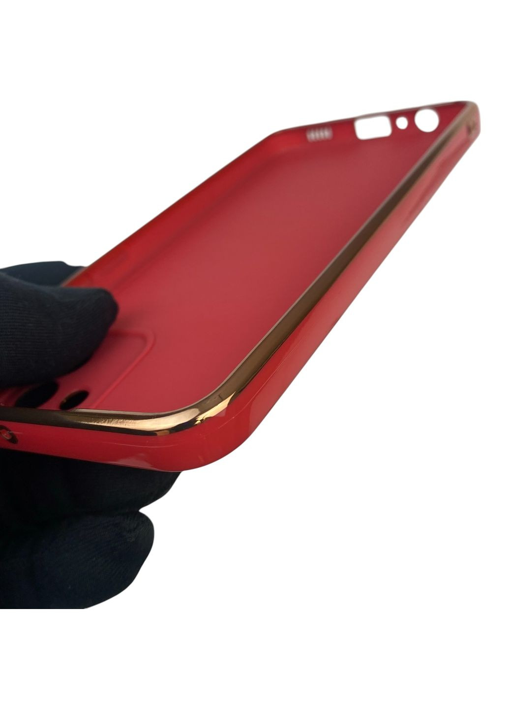 Чехол для Galaxy A03 SM-A035F с защитой камеры с золотой окантовкой на самсунг а03 красный gs1 Samsung (366227982)