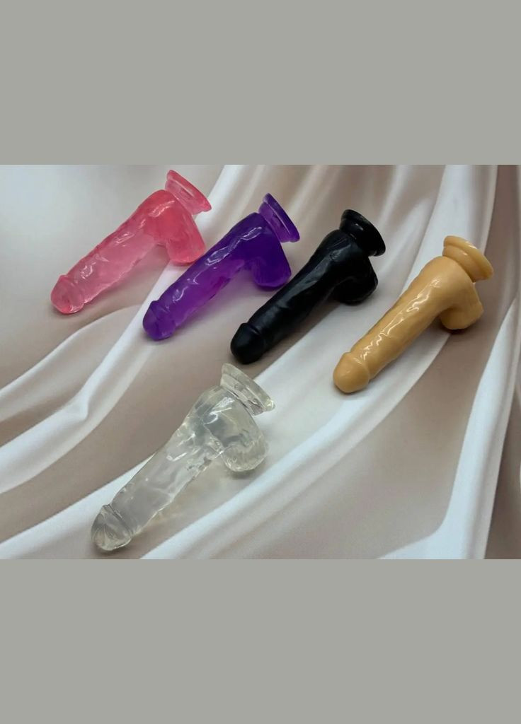 Фалоімітатор реалістичний ділдо на присосці Самотик фалос силіконовий для жінок Фіолетовий No Brand (326598741)