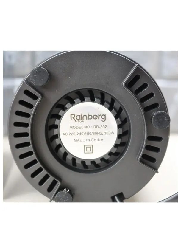 Кавомолка електрична роторна 300Вт RB-302 Чорна Rainberg (293850819)