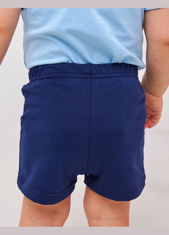 Детские шорты | 68, 74, 80, 86 | 95% хлопок | Идеальные для летних прогулок | Лето | Комфортно и удобно Темно-синий Smil (284116678)