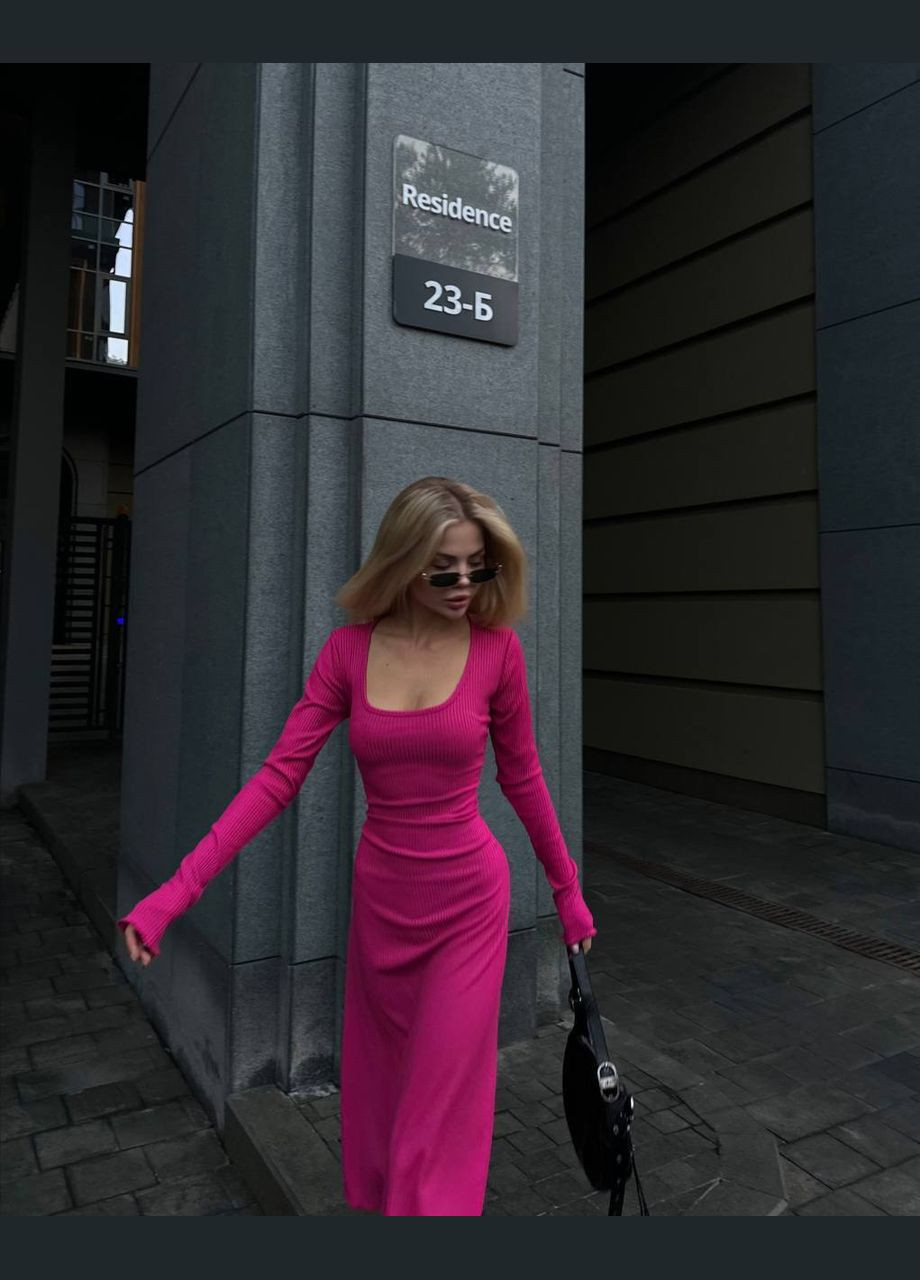 Малинова ділова, повсякденний, кежуал, вечірня жіноча сукня кльош FINO Mode