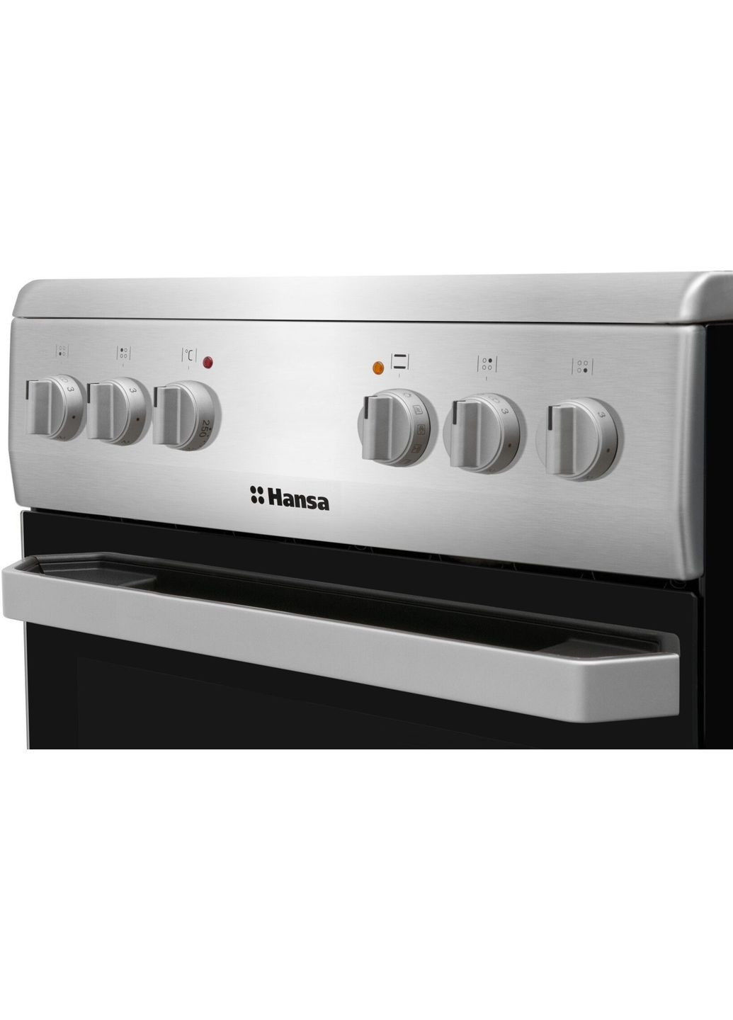 Электрическая плита fccs56069 электрическая стеклокерамическая, 62л, 50x60см, конвекция, нерж. HANSA
