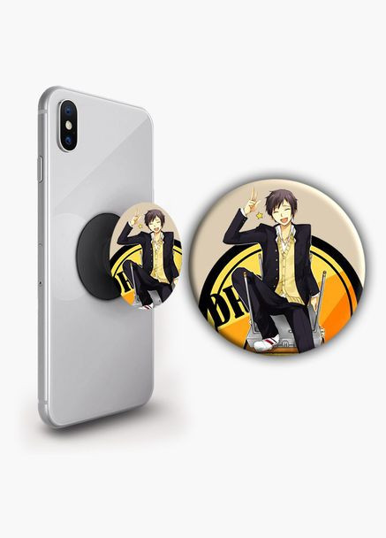 Тримач для телефону PopSockets Аніме Дюрарара #05 Чорний No Brand (304503037)