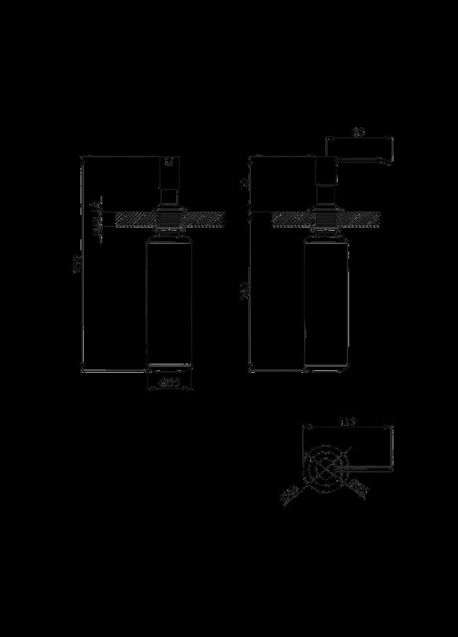 Комплект кухонной мойки KRP Schwarze-78Х48RHM PVD R Kroner (336939158)