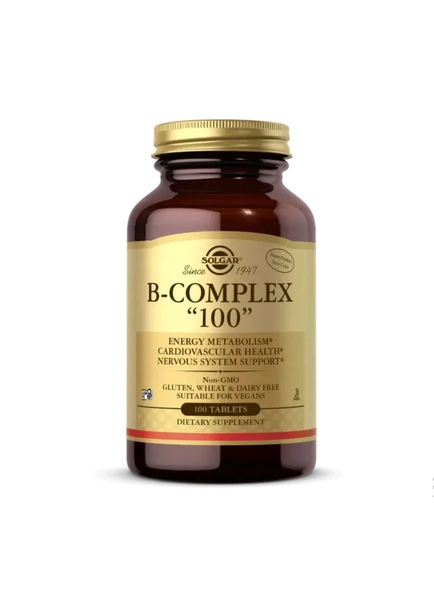 Витамин В-100 комплекс (B-Complex "100") 100 таблеток Solgar (362027080)