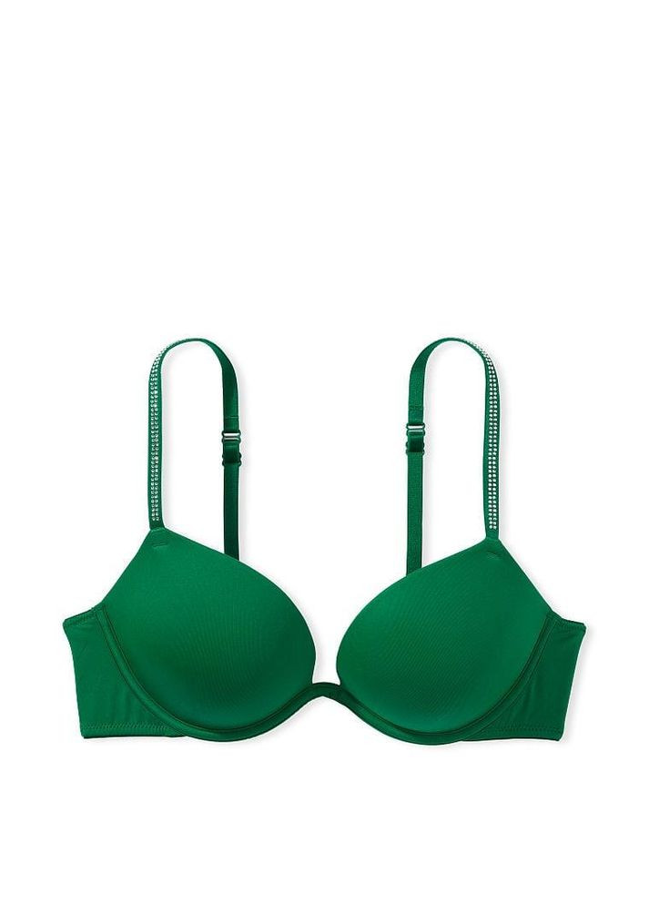 Зеленый демисезонный комплект (бюстгальтер + трусикистринги) 75c/s Victoria's Secret