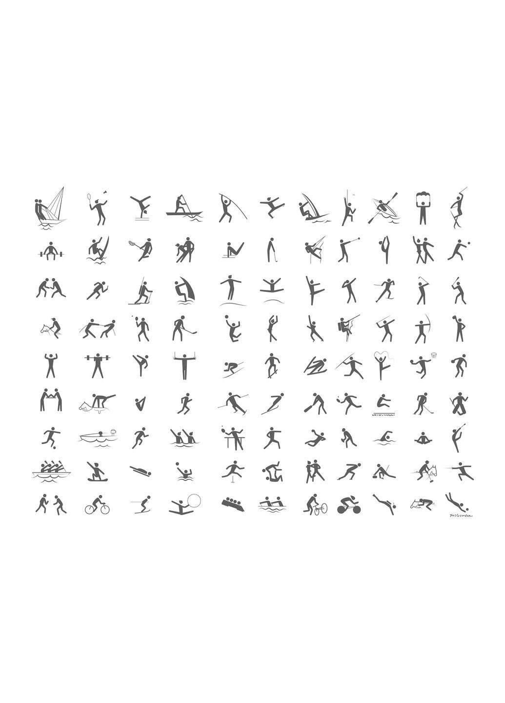 99 видів спорту іконки моделі 99 SPORTs MT046 Metal Time (267507727)