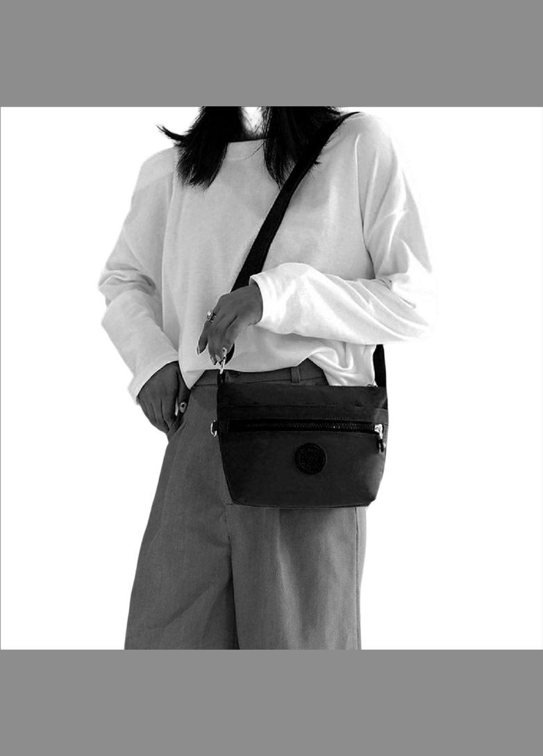 Маленька чорна текстильна сумка через плече RoyalBag wt-5058a (282971089)