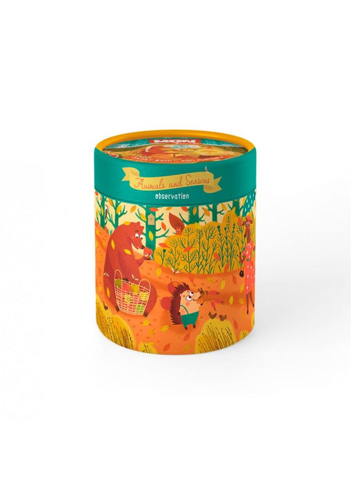 Дитячий розвиваючий пазл і гра "Обсерваційний. Як звірі пори року зустрічали" 200110 Mon Puzzle (330600758)