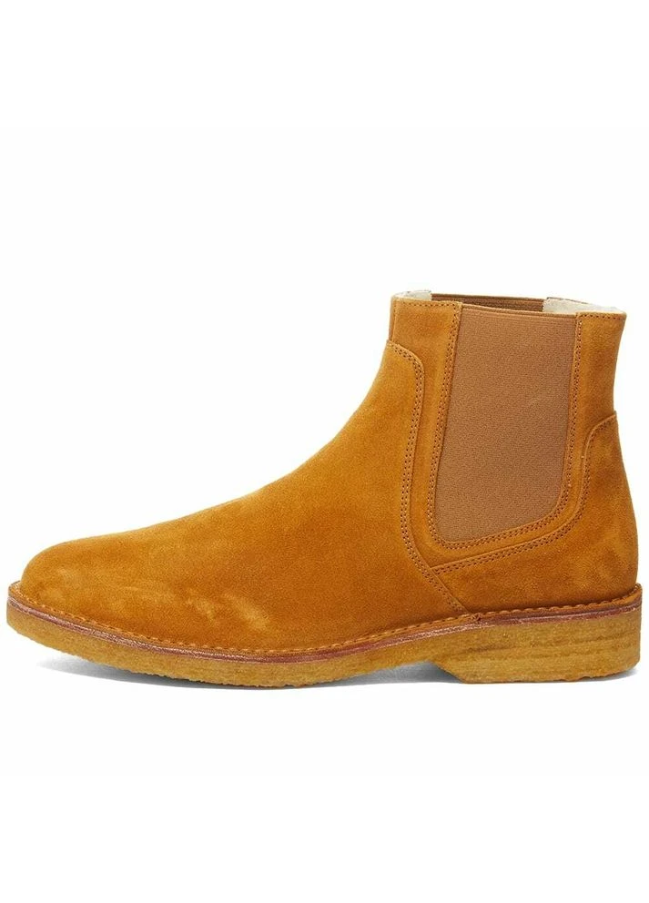 Бежевые осенние ботинки a.p.c. theodore chelsea boots, натуральная кожа, цвет tan (caramel), новые A.P.C.