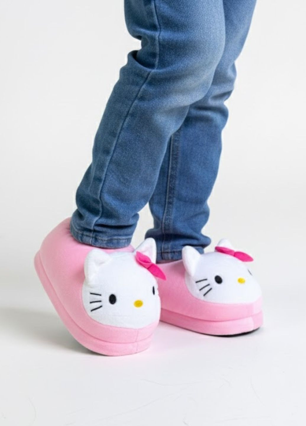 Плюшеві капці Хеллоу Кітті з антиковзною підошвою для дівчат My Kigu (369369875)