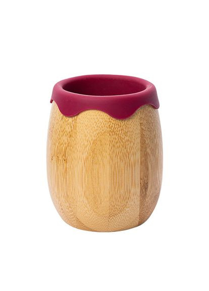 Набір дитячого посуду Жабенятко Коричнево-фіолетовий 3 шт (310410) Бабака (327399332)