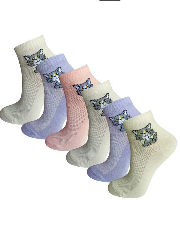 Носки детские в сетку хлопок 6 пар DL 707/6 Lomani (338434852)