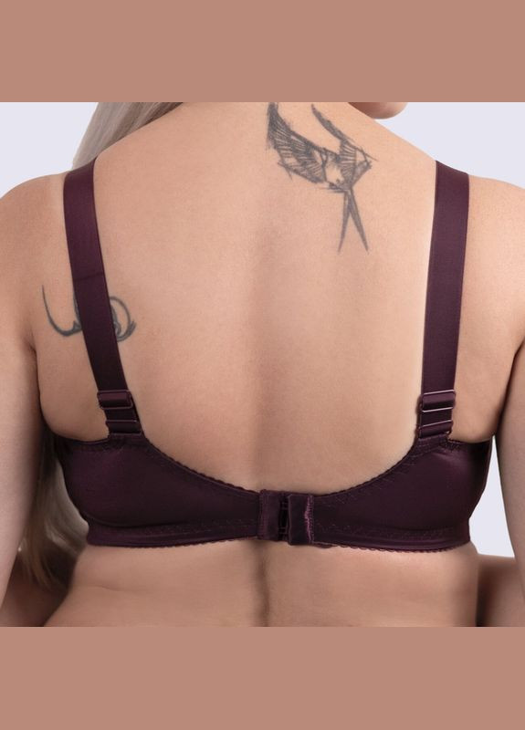Сливовый бюстгальтер без косточек с мягкой чашкой Elita без косточек