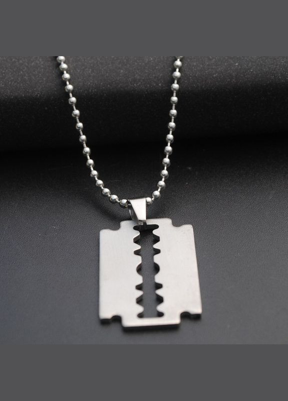 Оригинальный кулон на цепочке из нержавеющей стали в форме Лезвия размер 38х22мм No Brand (323652817)