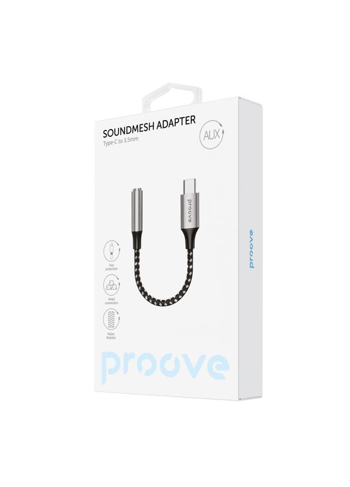 Переходник AUX SoundMesh TypeC to 3.5mm | Адаптер аудио 3.5мм Proove (296808486)