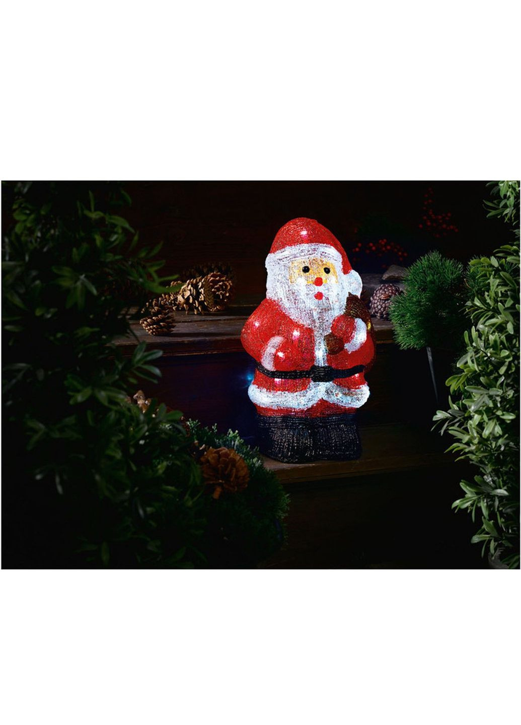 Декоративная светодиодная фигура «Санта-Клаус» комбинированная Livarno home (360793433)