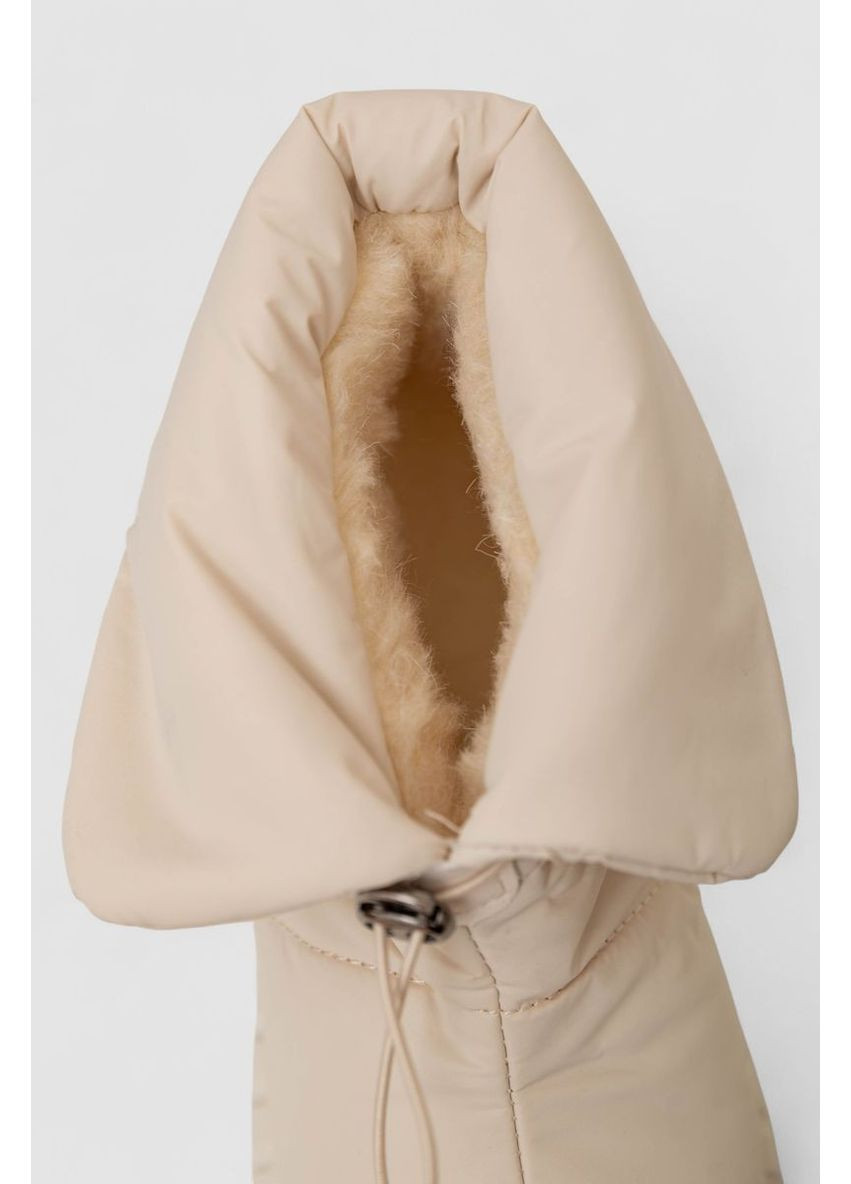 Дутики жіночі зимові на хутрі, колір бежевий, 248RFM300 Ager (365867337)