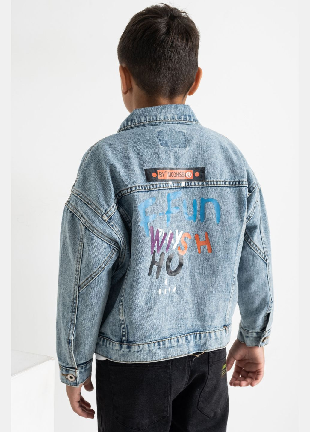 Піджак дитячий для дівчинки джинсовий блакитного кольору Let's Shop (292251728)