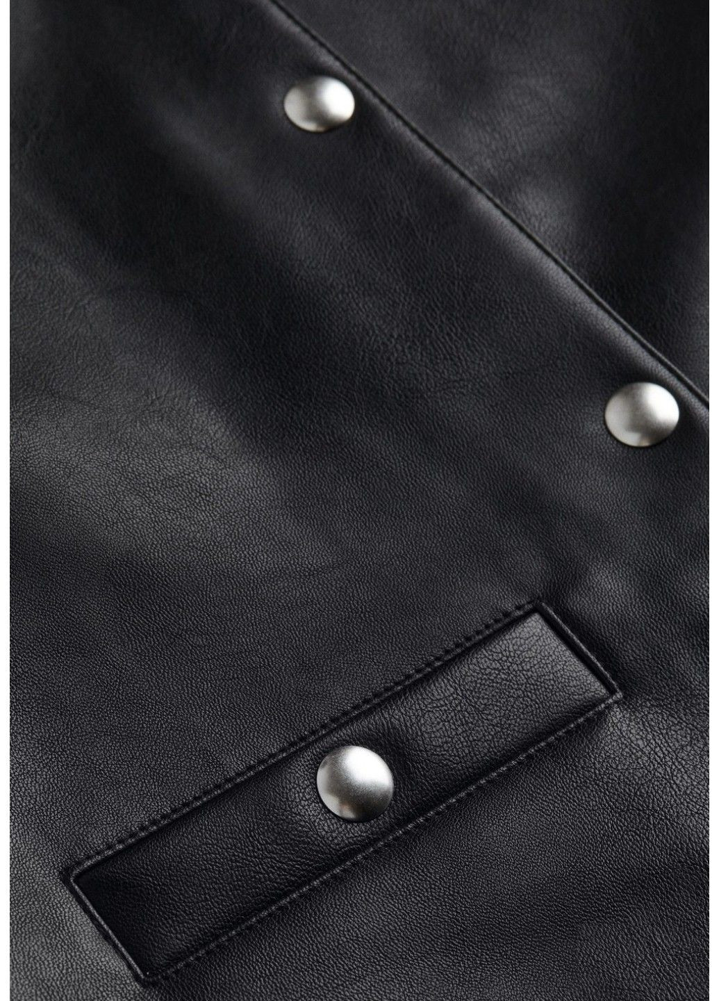 Черная демисезонная женская куртка из эко-кожи н&м (56808) xs черная H&M
