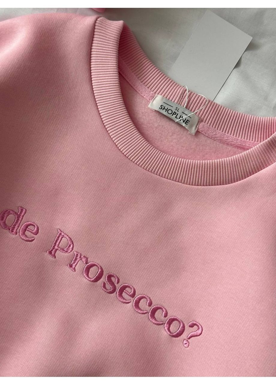 Рожевий світшот однотонний (365639554)