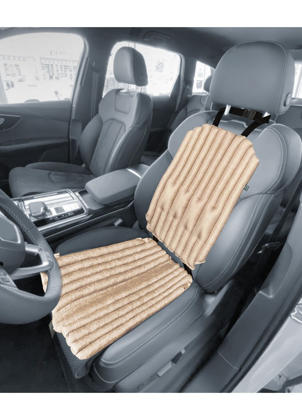 Ергономічні подушки EKKOSEAT на автомобільне крісло, КОМПЛЕКТ. Бежевий. AV-1H2H-301 Ekko Seat (353718763)