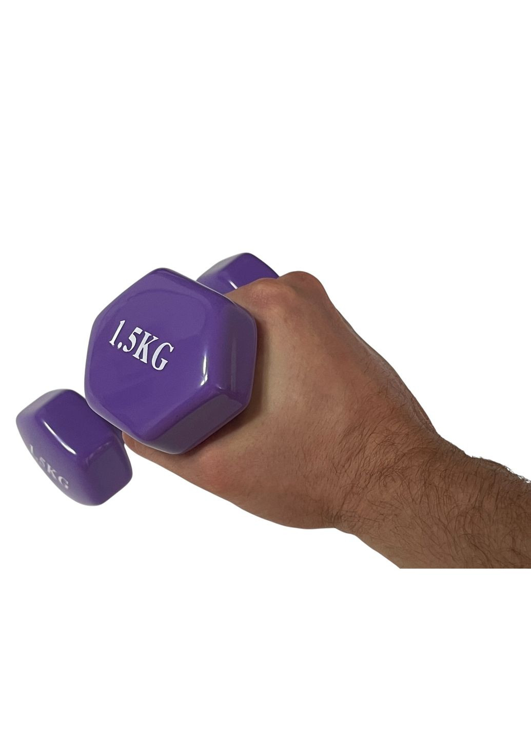 Гантелі для фітнесу пара 1,5 кг фіолетові (гантель) No Brand (356116913)