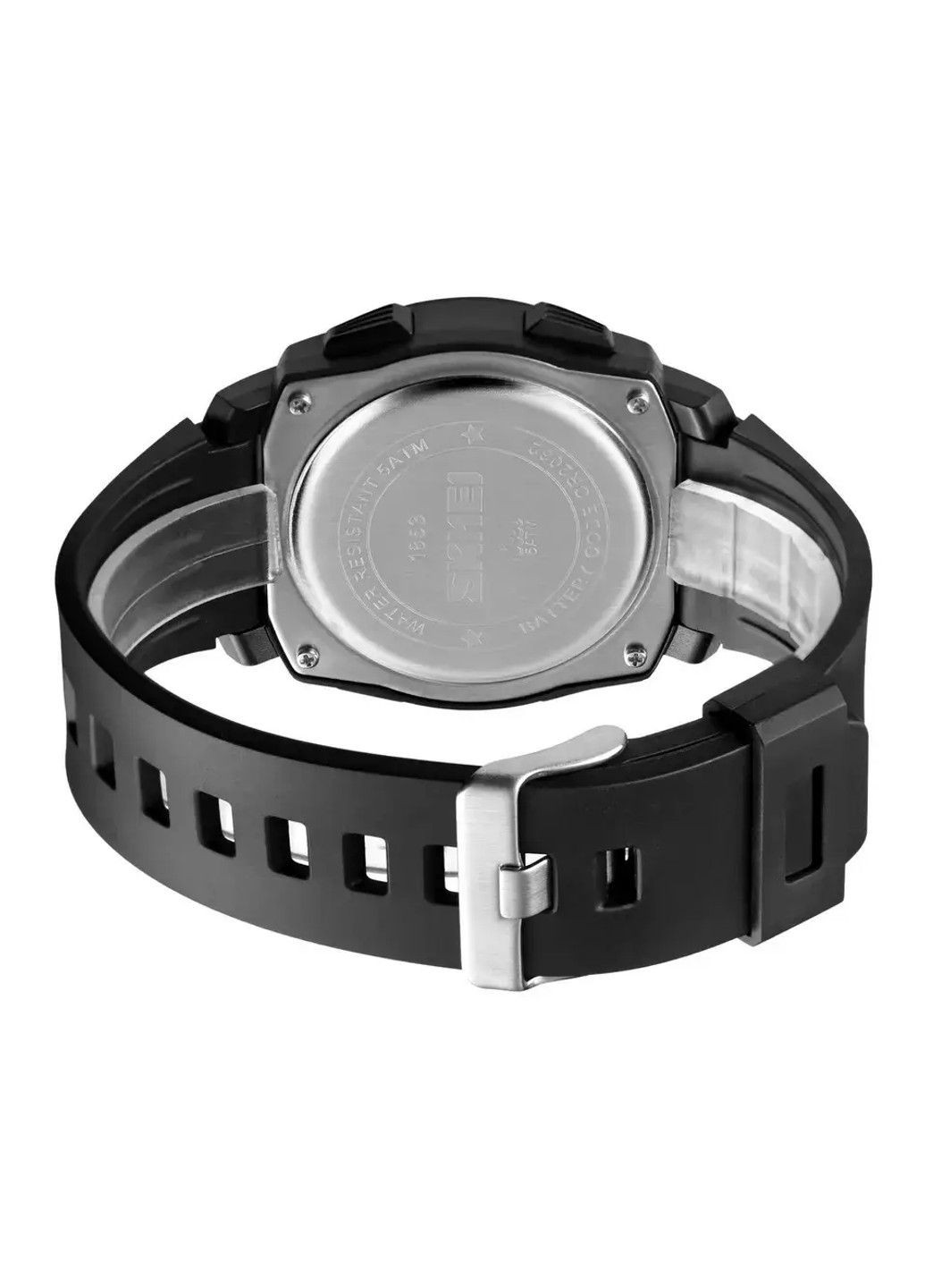 Мужские спортивные наручные часы 1853 (Черные с черным циферблатом) Skmei (314483333)