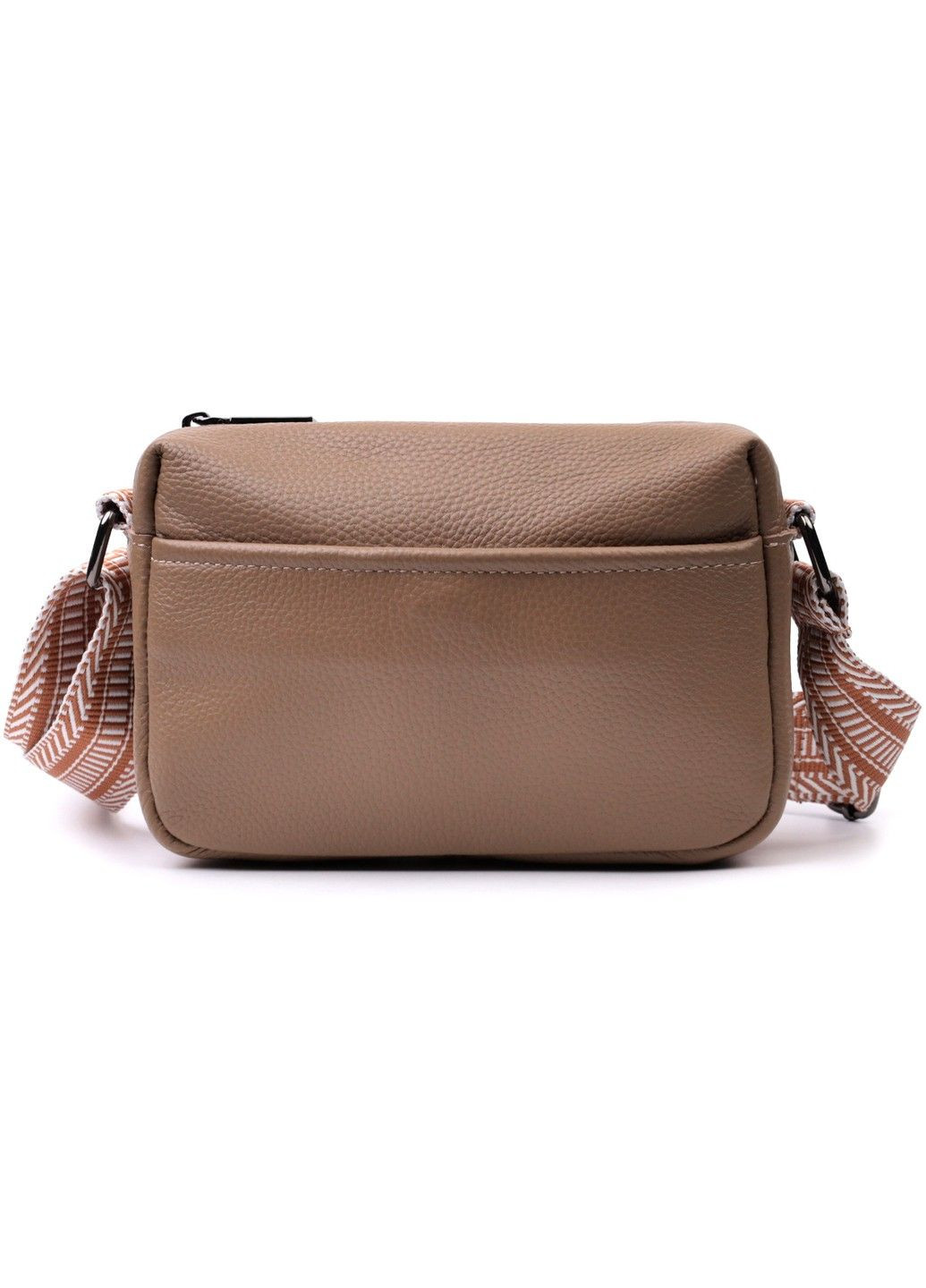 Невелика сумка на одне відділення для стильних жінок із натуральної шкіри 22604 Бежева Vintage (297956967)