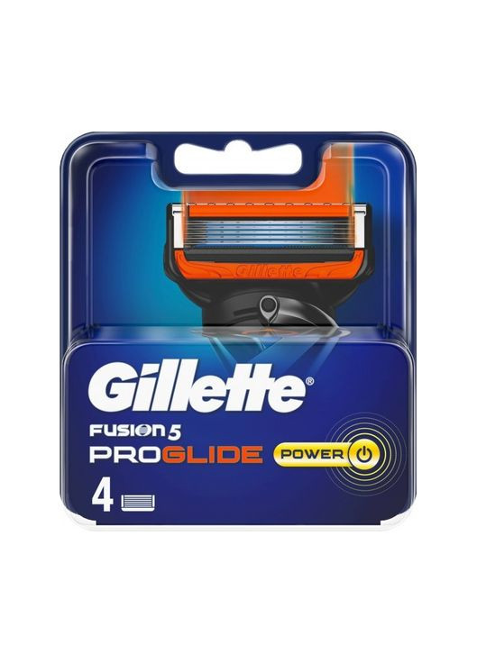Сменные картриджи для бритья Fusion ProGlide Power, 4 шт. Gillette (336330380)
