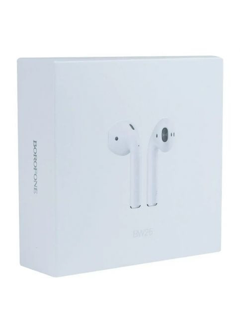Беспроводные Bluetooth наушники BOROFONE BW25 в кейсе с сенсорным управлением Белые No Brand (323486260)