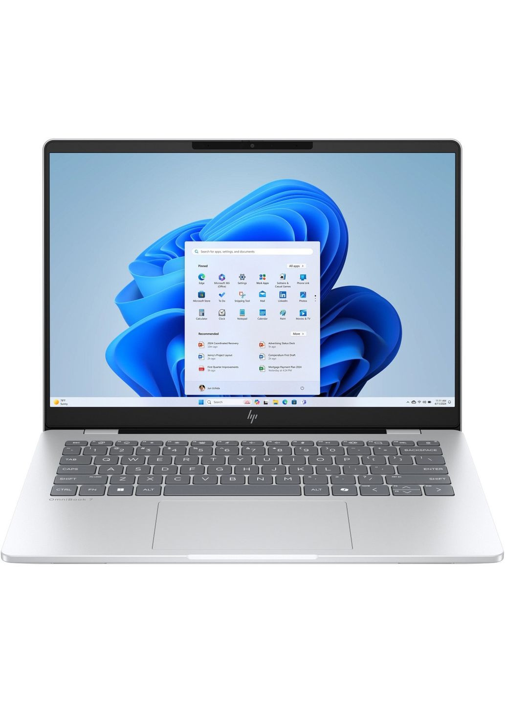 Ноутбук OmniBook 7 14-fs0002ru 14" WUXGA IPS AG, Intel 5-210H, 16GB, F512GB, UMA, Win11P, серебристый HP (363832391)