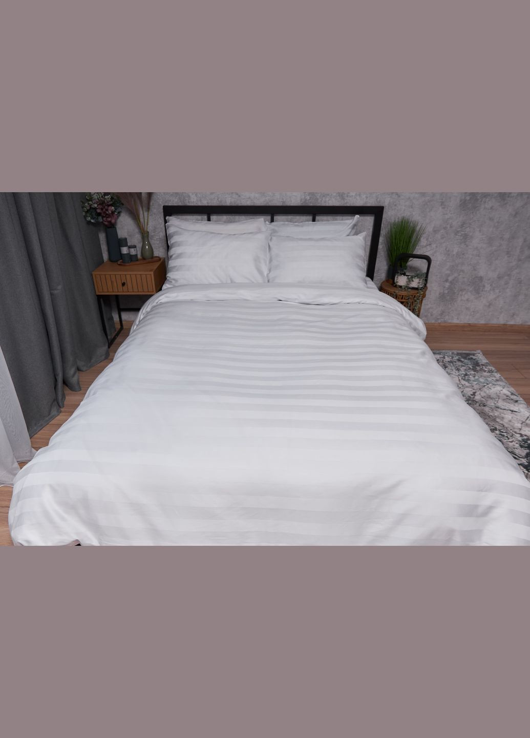 Комплект постельного белья Satin Premium семейный 160х220х2 наволочки 2х50х70 (MS-820002959) Moon&Star royal white (288043455)