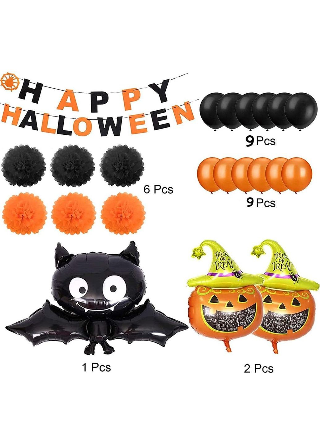 Святковий набір декорацій smile для Хелловін Sunshine (315749942)