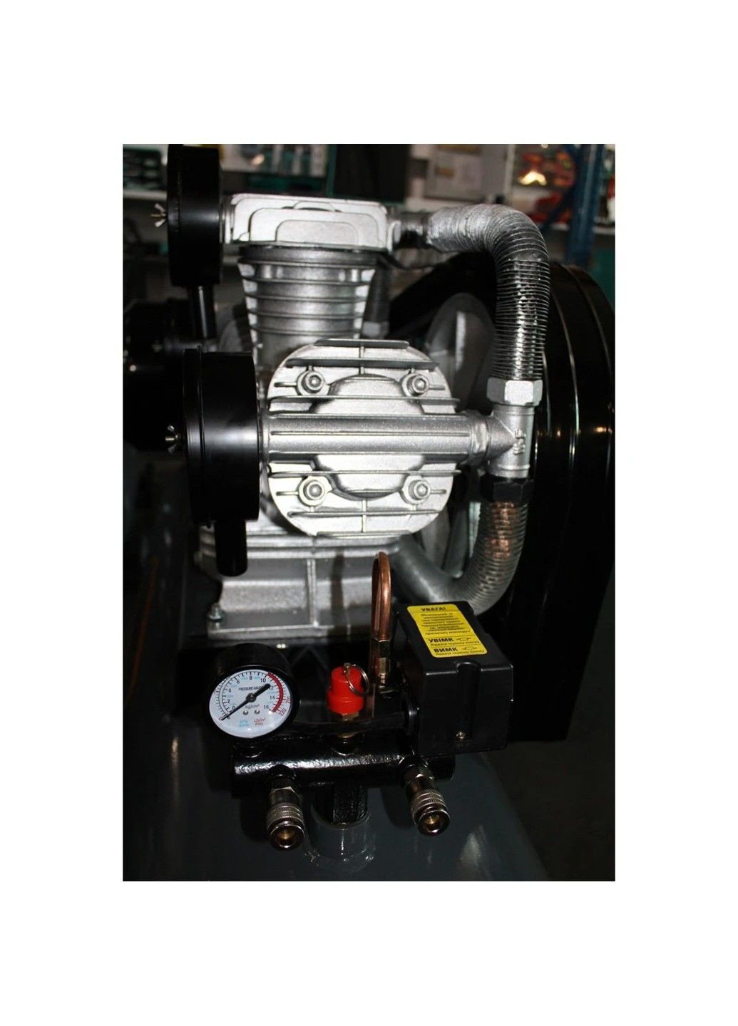 Компрессор высокого давления ременной KC3090-220L (220 л, 900 л/мин, 7.5 кВт, 380-400 В) GTM (290851915)