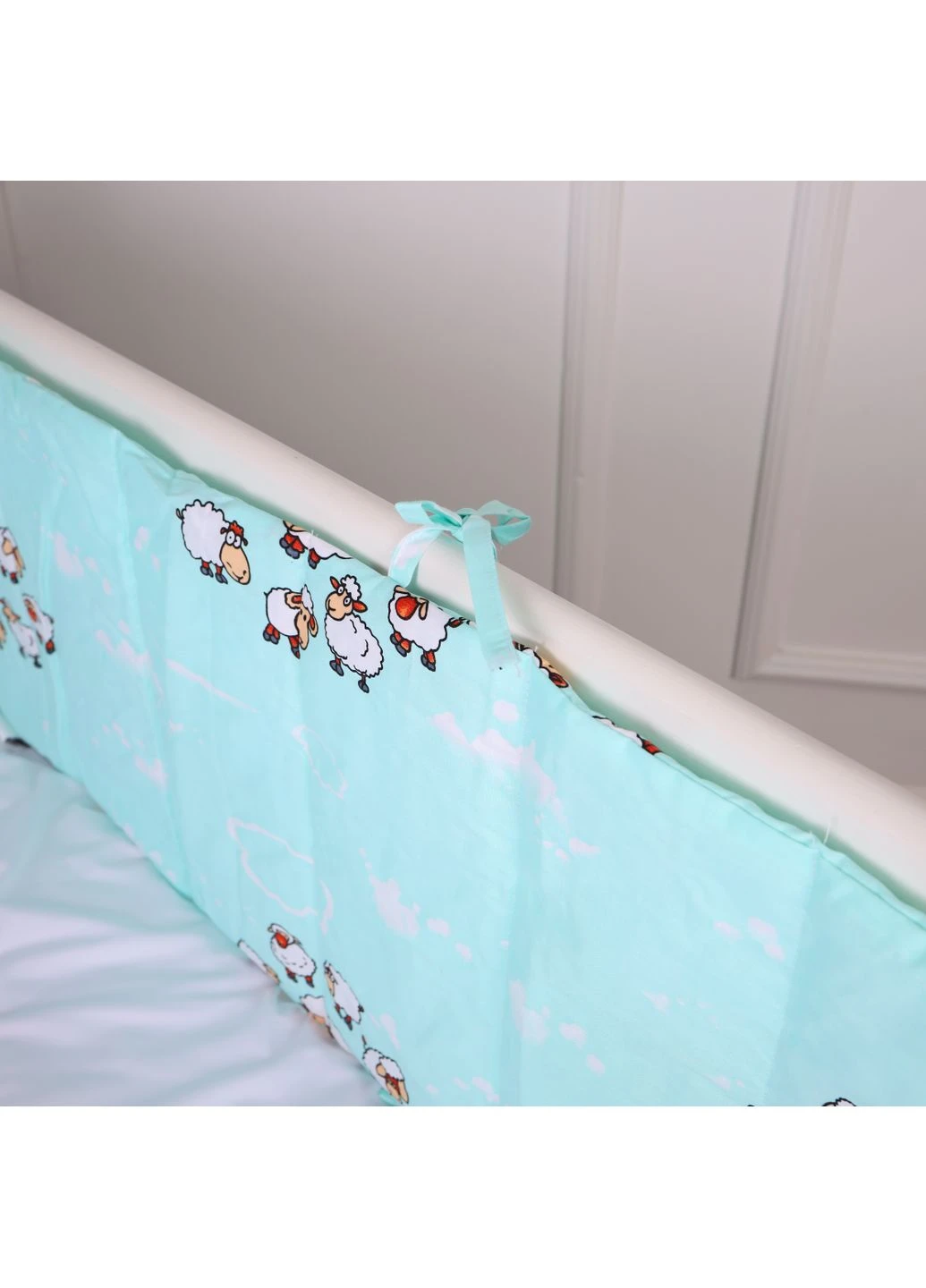 Суцільний борт в ліжечко Kids Time 20-0030 Lambs 30*180 Mirson (399967494)