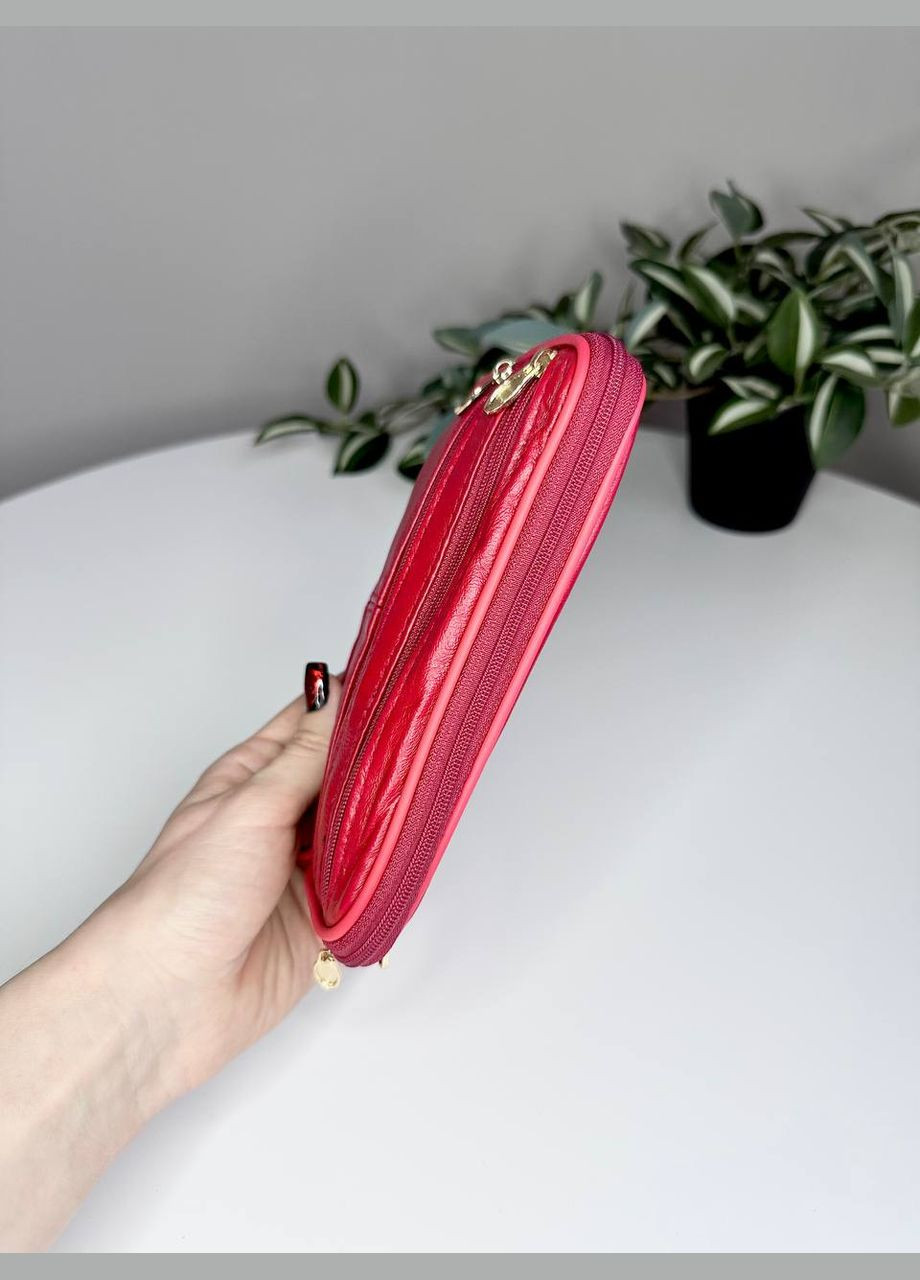 Жіночий м'який гаманець з натуральної шкіри безкаркасний Classic (315623021)