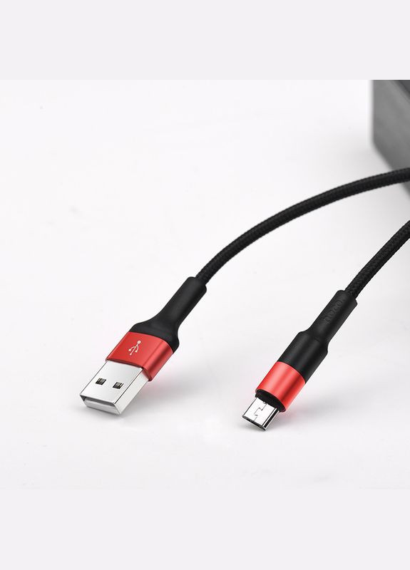Кабель Micro USB Xpress X26 1m черно красный Hoco (279826908)