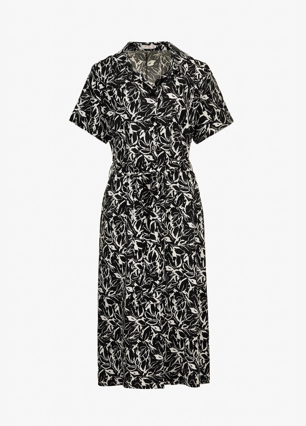 Чорна повсякденний сукня з візерунком жіноча 2312 shop (2000990622785) On me