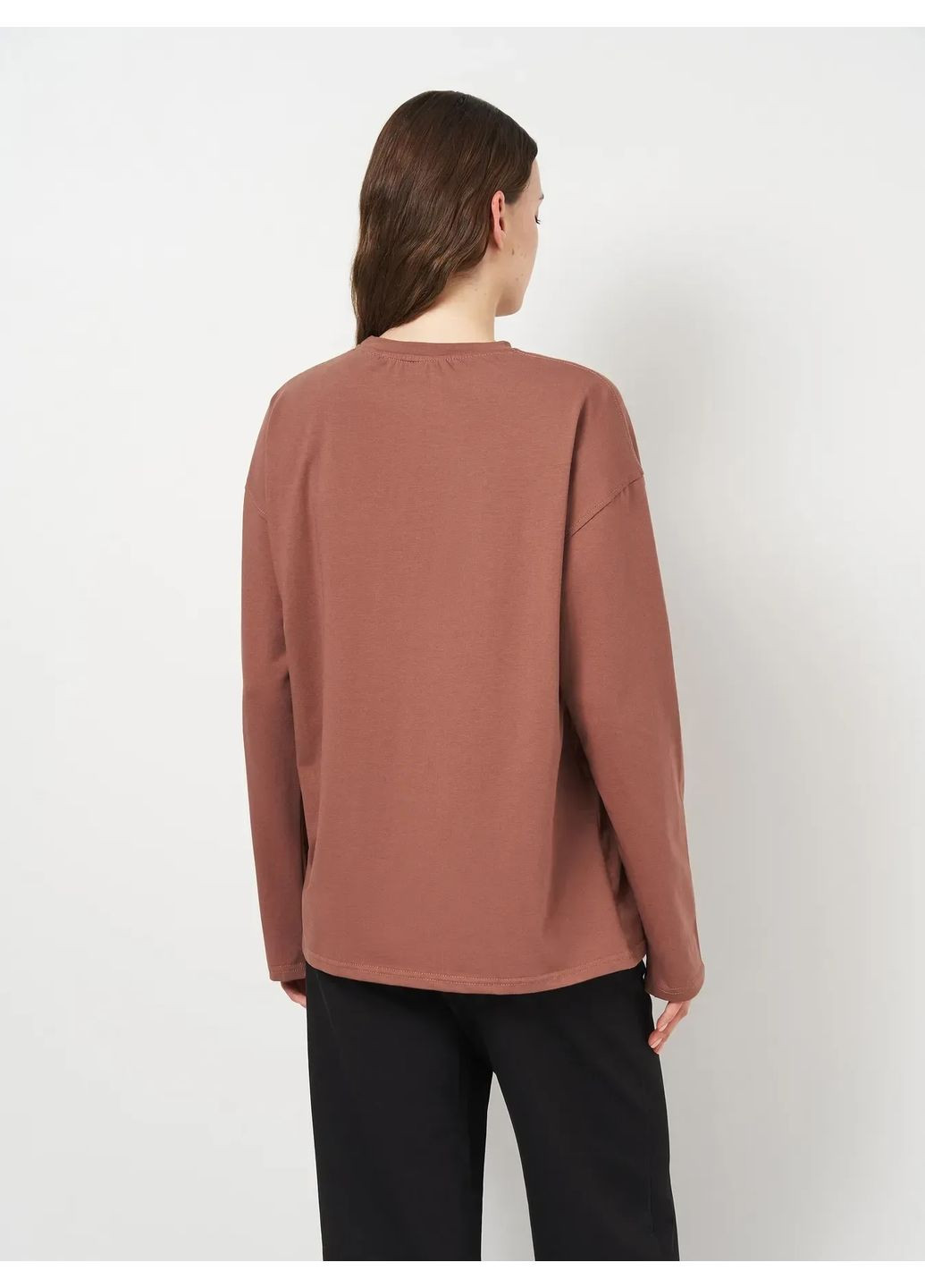 Базовий лонгслів жіночий оверсайз із довгим рукавом HiBrand (371014146)