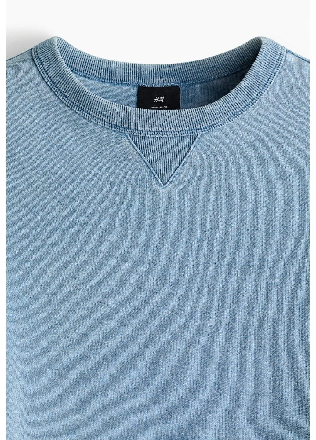 Синий мужской свитшот regular fit (58122) s синий H&M (322375824)