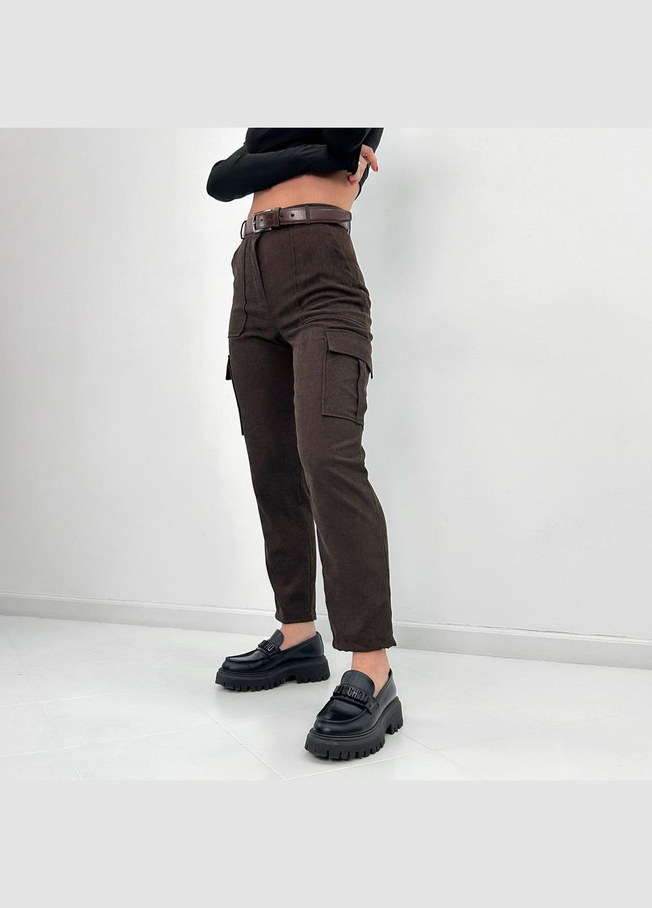 Жіночі брюки вельветові карго Fashion Girl (301474237)