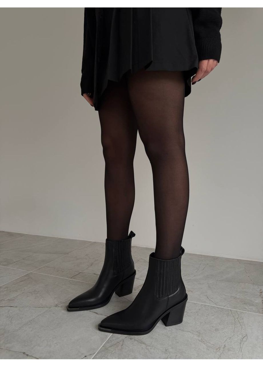 Чорні демісезонна чорні ботильйони Helen