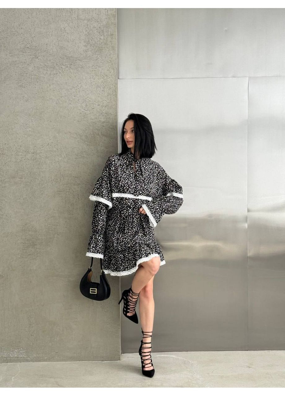 Чорно-білий сукня No Brand