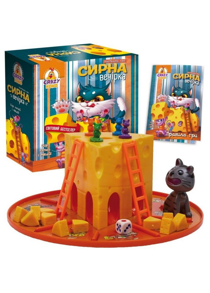 Настольная игра "Сырная вечеринка" VT8055-38 гигантский сыр на круглой основе Vladi toys (367961538)