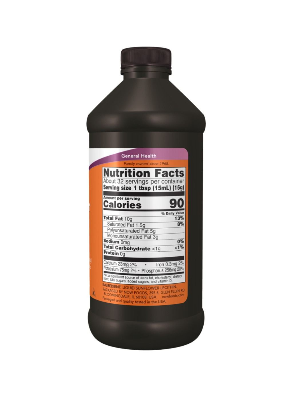 Подсолнечный лецитин – 473 мл Now Foods (327302881)