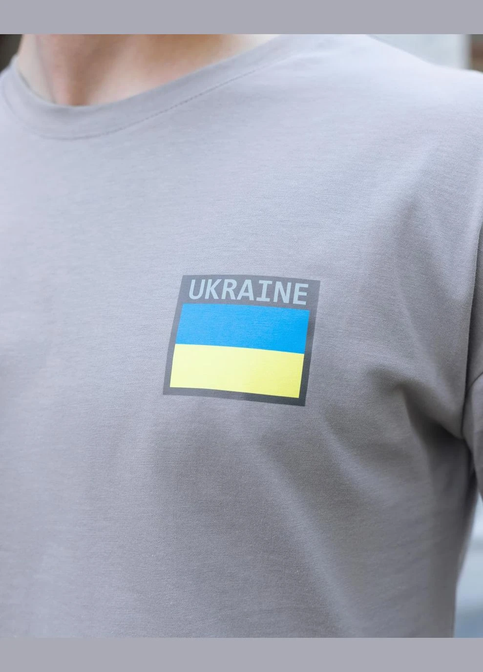 Сіра футболка oversize україна сірий BEZET