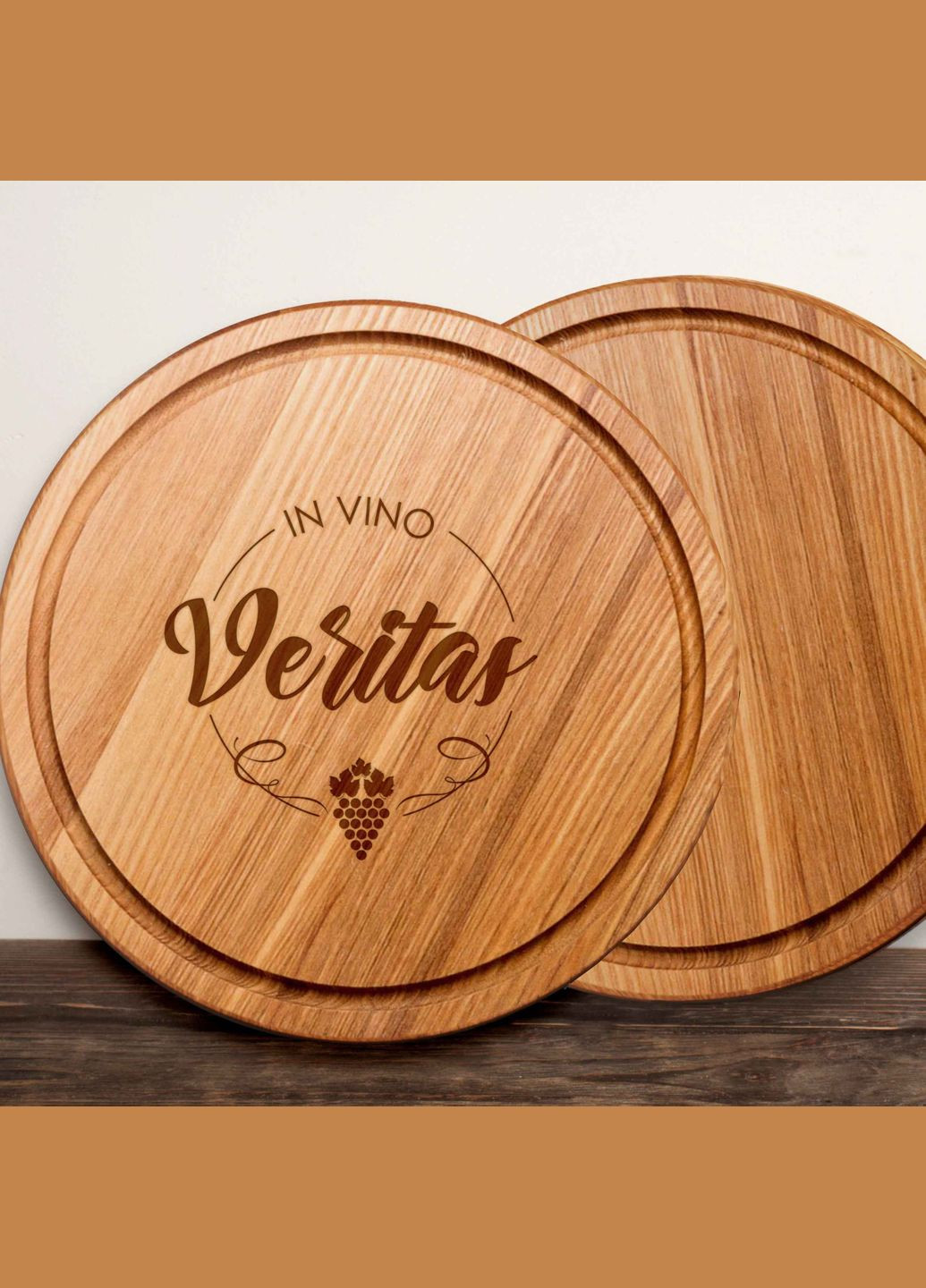 Дошка для нарізки "In vino veritas", 35 см, англійська BeriDari (293509227)