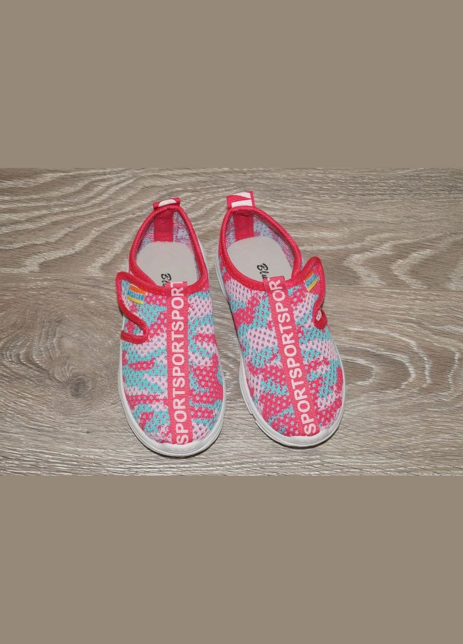 Рожеві осінні кросівки текстильні для дівчинки рожеві Blue Rama