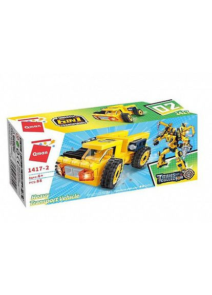 Дитячий конструктор Будтехніка 1417 у коробці Heavy Transport Vehicle Qman (300638029)